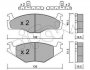 Комплект тормозных колодок, дисковый тормоз CIFAM 822-045-1K (фото 1)