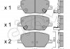 CIFAM JEEP Гальмівні колодки передні COMPASS 1.3 20-, COMPASS 1.4 17-, RENEGADE SUV 1.4 14- 822-1001-0