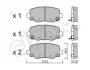 KLOCKI HAMULC. FIAT 500X  14- TY? 822-1002-1