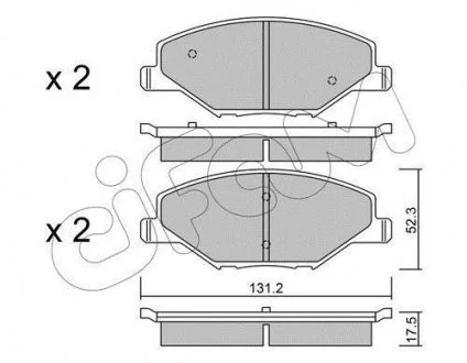KLOCKI HAMULC. SKODA FABIA 10- CIFAM 822-1006-0