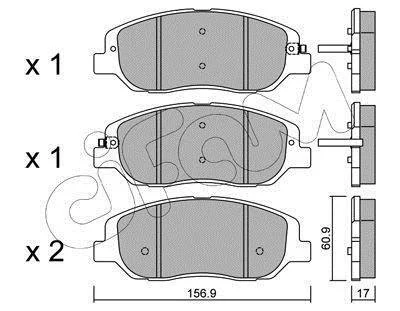 KLOCKI HAMULC. HYUNDAI SANTA FE III 12- PRZ?D CIFAM 822-1031-0