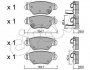 Комплект тормозных колодок, дисковый тормоз CIFAM 822-259-0 (фото 1)