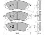 Комплект тормозных колодок, дисковый тормоз CIFAM 822-294-0 (фото 1)