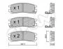 MITSUBISHI Тормозные колодки задн.Galant,Pajero,Chrysler Sebring CIFAM 822-398-0 (фото 1)
