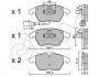 Комплект тормозных колодок, дисковый тормоз CIFAM 822-548-0 (фото 1)