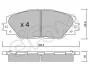 Комплект тормозных колодок, дисковый тормоз CIFAM 822-748-0 (фото 1)