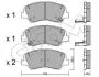 KLOCKI HAMULC. KIA RIO III  11- PRZ?D 822-943-0