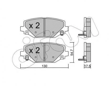 KLOCKI HAMULC. LANCIA VOYAGER 11-14 TY? CIFAM 822-947-0
