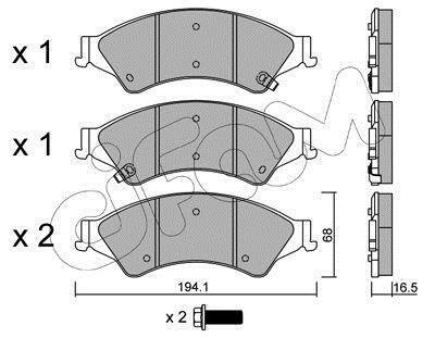 KLOCKI HAMULC. FORD RANGER 11- PRZ?D CIFAM 822-971-0