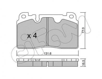 KLOCKI HAMULC. AUDI Q5 12- PRZ?D CIFAM 822-979-0