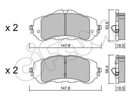 KLOCKI HAMULC. PEUGEOT 308 II 13- PRZ?D CIFAM 822-983-0