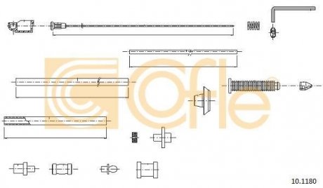 Трос газа Fiat Scudo 96- COFLE 10.1180