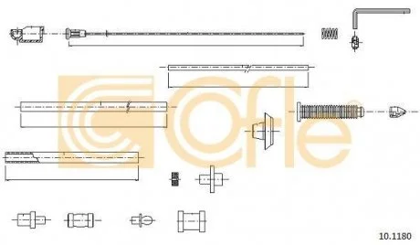Трос газу Fiat Scudo 96- COFLE 10.1180