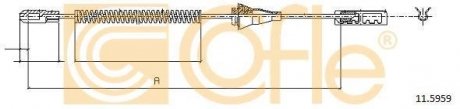 Трос ручного гальма зад. Astra G 98- (барабан)) (182) COFLE 11.5959