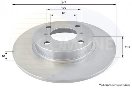 - Диск гальмівний Opel Agila 00->07, Suzuki Wagon - R+ 00->, Vauxhall Agila 00->08 Comline ADC0918