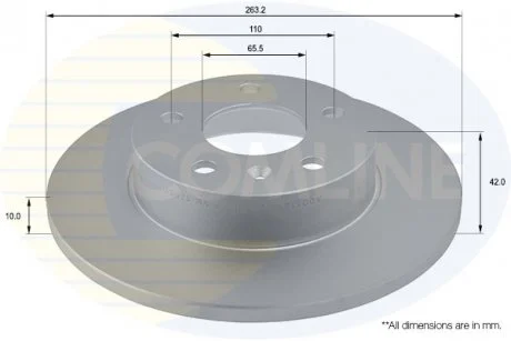 - Диск гальмівний з покриттям Chevrolet Zafira 01->12, Opel Astra 98->, Combo 04->, Corsa 03->09, Meriva 03->, Zafira 99->, Vauxhall Astra 98->, Combo 04->11, Corsa 00->06, Meriva 03->, Zafira 98->14 Comline ADC1121