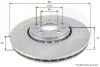 - Диск гальмівний вентильований Renault Clio 13->, Espace 15->, Laguna 08->, Meg4ne 12->, Grand Scenic 09-> Comline ADC1582V (фото 1)