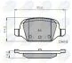 - Гальмівні колодки до дисків Fiat 500 08-&gt;, Panda 03-&gt;, Panda Van 04-&gt;, Punto 00-&gt;, Lancia Musa 08-&gt; Comline CBP01026 (фото 1)