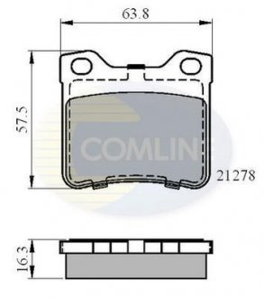 - Гальмівні колодки до дисків Peugeot 406 95->04, 607 01-> Comline CBP01060 (фото 1)