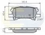 - Гальмівні колодки до дисків Lexus RX300 03->06, RX350 05->, RX400h 05-> Comline CBP01279 (фото 1)