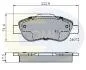 CBP01600 Comline - Гальмівні колодки до дисків Fiat Panda 04-> CBP01600