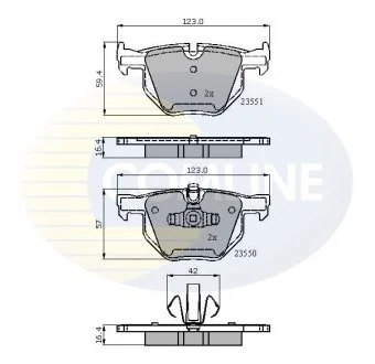 - Гальмівні колодки до дисків BMW 3 Series 05->, X1 09-> Comline CBP01671
