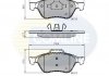 - Гальмівні колодки до дисків Renault Clio 06->, Megane II 03->, Scenic 07-> Comline CBP02017 (фото 1)