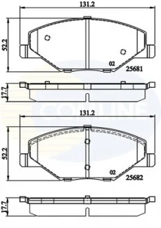 - Гальмівні колодки до дисків Skoda Fabia 14-> Comline CBP02126