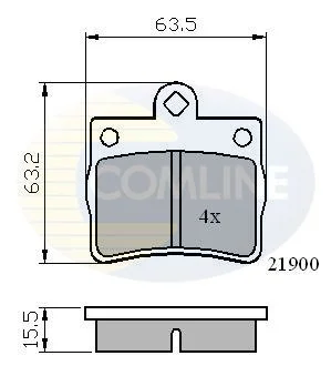 - Гальмівні колодки до дисків Mercedes-Benz C-Class 93->00, E-Class 93-> Comline CBP0220