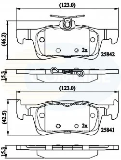 - Гальмівні колодки до дисків Peugeot 308 13-> Comline CBP02335