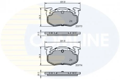 - Гальмівні колодки до дисків Citroen Saxo 96->03, Xsara 97->05, ZX 91->97, Peugeot 106 96->, 205 86->, 206 98->, 306 93->02, 309 86->93, Renault- Clio 90->, Megane 96->03, Thalia 01->, Super 5 Series 85->95, 9 Series 84->89, 11 Serie Comline CBP0522