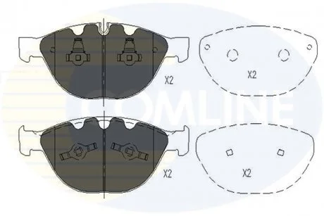 - Гальмівні колодки до дисків BMW 5 Series 04->07, 6 Series 05->, 7 Series 05->, Rolls-Royce- Phantom 02-> Comline CBP06000
