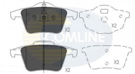 - Гальмівні колодки до дисків Volvo XC90 02-> Comline CBP06027 (фото 1)