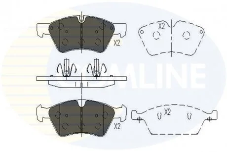 - Гальмівні колодки до дисків Mercedes-Benz E-Class 03->, M-Class 05->, R-Class 06->, G-Class 04->, GL Class 06-> Comline CBP06060