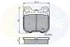 - Гальмівні колодки до дисків Opel Omega 86->94, Saab 9-5 97-> Comline CBP0741 (фото 1)