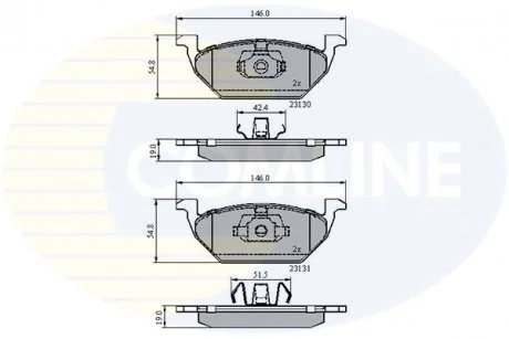 - Гальмівні колодки до дисків Audi A1 10->, A3 96->99, Seat Cordoba 99->09, Ibiza 02->Leon 99->06, Mii 11->, Toledo 99->, Skoda Citigo 11->, Fabia 99->, Octavia 96->10, Rapid 12->, Roomster 06->, VW Bora 98->99, Fox 03->, Golf 97->, P Comline CBP0889