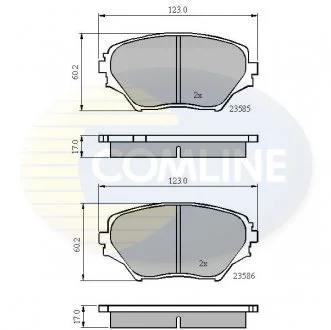 - Гальмівні колодки до дисків Toyota Rav 4 00->06 Comline CBP0944