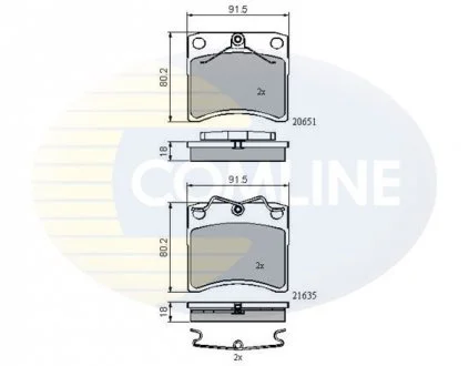 - Гальмівні колодки до дисків VW Transporter T4 90->99 Comline CBP0953