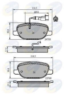 - Гальмівні колодки до дисків Alfa Romeo Giulietta 10-> Comline CBP11769 (фото 1)