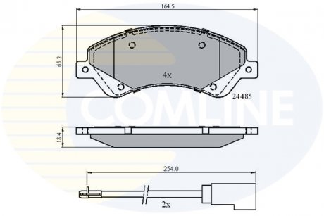 - Гальмівні колодки до дисків Ford Transit 06-> Comline CBP21511