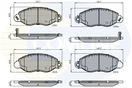 - Гальмівні колодки до дисків Ford Transit 00->06 Comline CBP31107