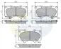 - Гальмівні колодки до дисків Mitsubishi Pajero/Shogun 07-&gt;, Toyota Hilux 00-&gt;04, Land Cruiser 02-&gt; Comline CBP31201 (фото 1)