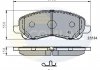 - Гальмівні колодки до дисків Citroen C4 12->, Mitsubishi ASX 10->, Galant 00->03, Lancer 03->, Outlander 06->, Space Runner 00-> Comline CBP31256 (фото 1)