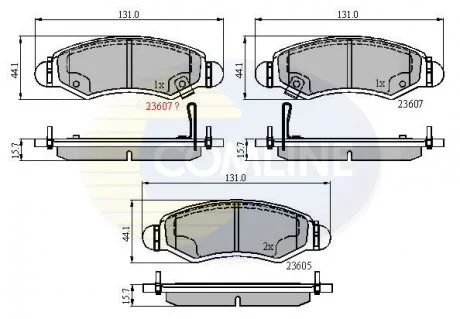 Фото 1 - - Гальмівні колодки до дисків Chevrolet Cruze 03->08, Opel Agila 00->07, Subaru Justy 03->, Suzuki Wagon 01->05 Comline CBP31297 - Гальмівні колодки до дисків Chevrolet Cruze 03->08, Opel Agila 00->07, Subaru Justy 03->, Suzuki Wagon 01->05 Comline CBP31297 (фото 1)