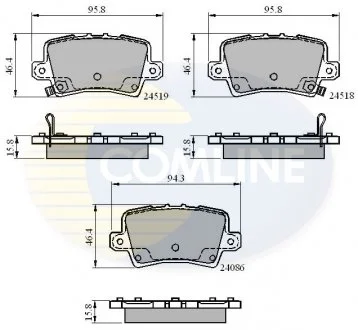 - Гальмівні колодки до дисків Honda Civic 01-> Comline CBP31587