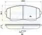 CBP31724 Comline - Гальмівні колодки до дисків Mazda CX-7 07->, CX-9 07->, MPV 06-> CBP31724