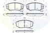 - Гальмівні колодки до дисків Hyundai ix20 10-> Comline CBP32194 (фото 1)