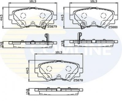 - Гальмівні колодки до дисків Mazda 3 13-> Comline CBP32248 (фото 1)