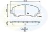 - Гальмівні колодки до дисків Nissan Qashqai 13-&gt; Comline CBP32278 (фото 1)