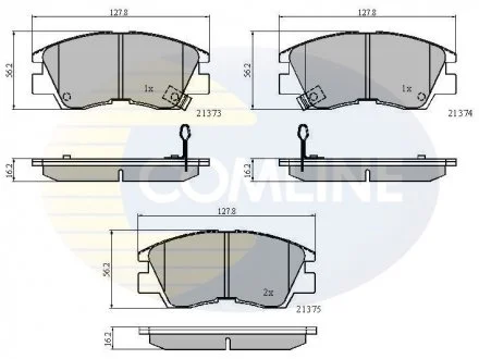 - Гальмівні колодки до дисків Mitsubishi Pajero/Shogun 87->, L200 86->96, L300 Van 83-> Comline CBP3295